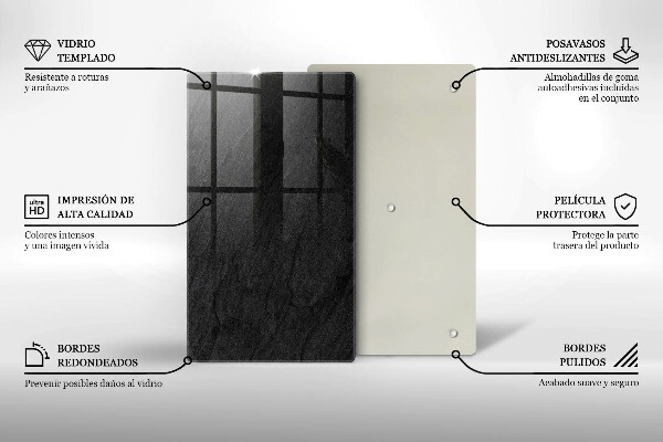 Protection pour plaque de cuisson Texture de pierre