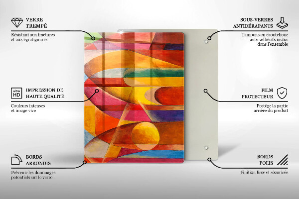 Protection pour plaque de cuisson Texture de pierre