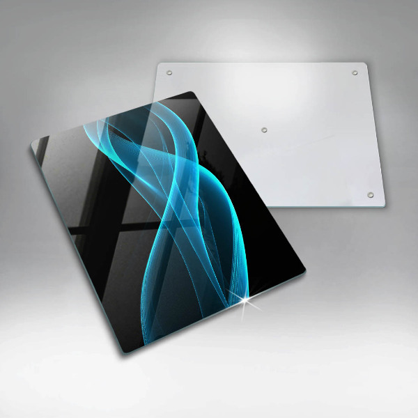 Protection pour plaque de cuisson Abstraction bleue