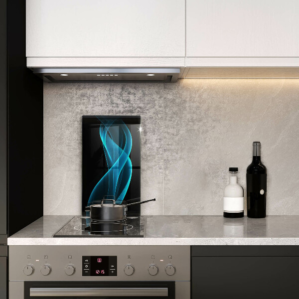 Protection pour plaque de cuisson Abstraction bleue