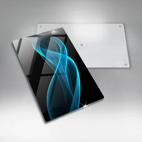 Protection pour plaque de cuisson Abstraction bleue