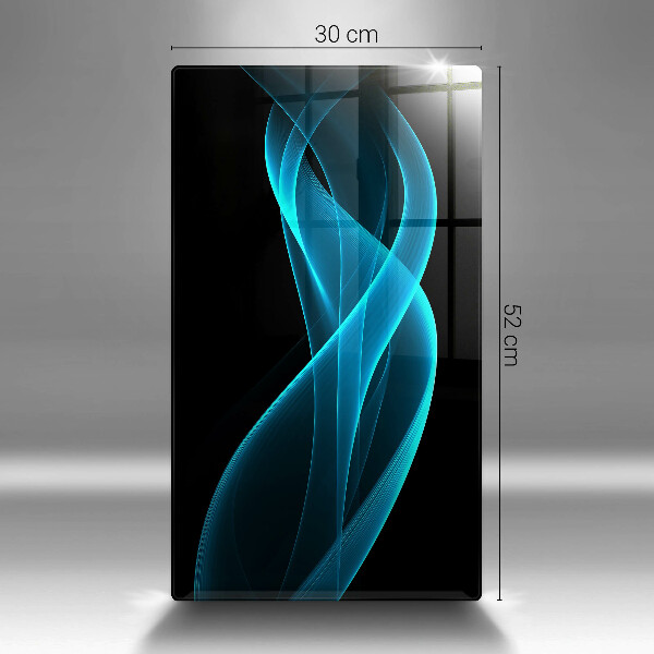 Protection pour plaque de cuisson Abstraction bleue