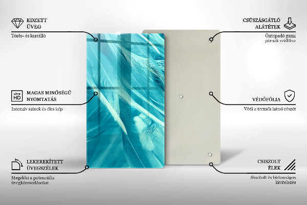 Protection pour plaque de cuisson Plumes délicates