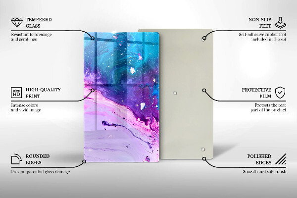 Protection pour plaque de cuisson Encres d'abstraction