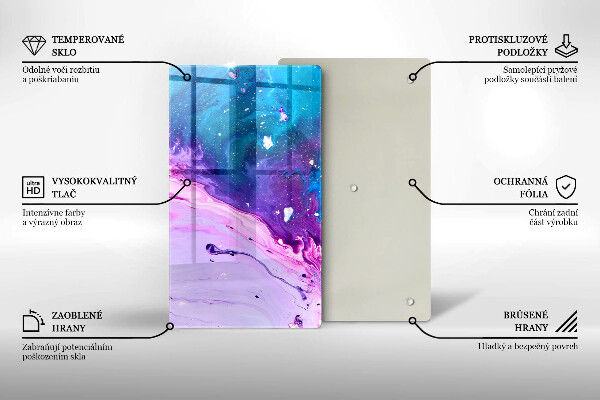 Protection pour plaque de cuisson Encres d'abstraction