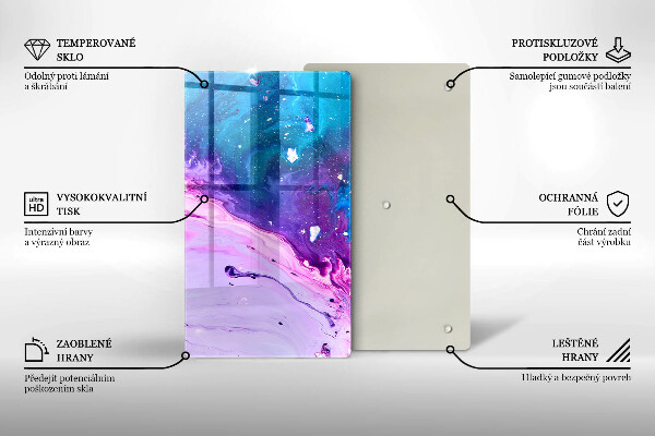 Protection pour plaque de cuisson Encres d'abstraction