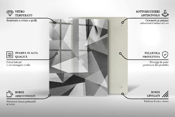 Protection pour plaque de cuisson Encres d'abstraction