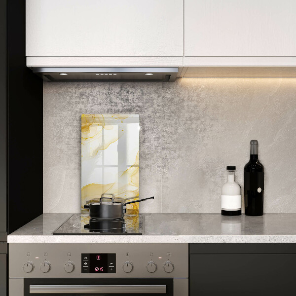 Planche à découper verre Abstraction dorée