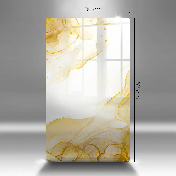 Planche à découper verre Abstraction dorée