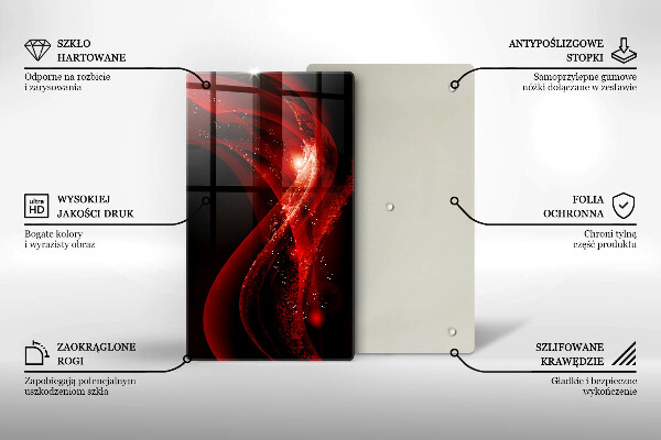 Planche à découper verre Abstraction moderne