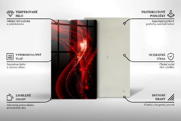 Planche à découper verre Abstraction moderne