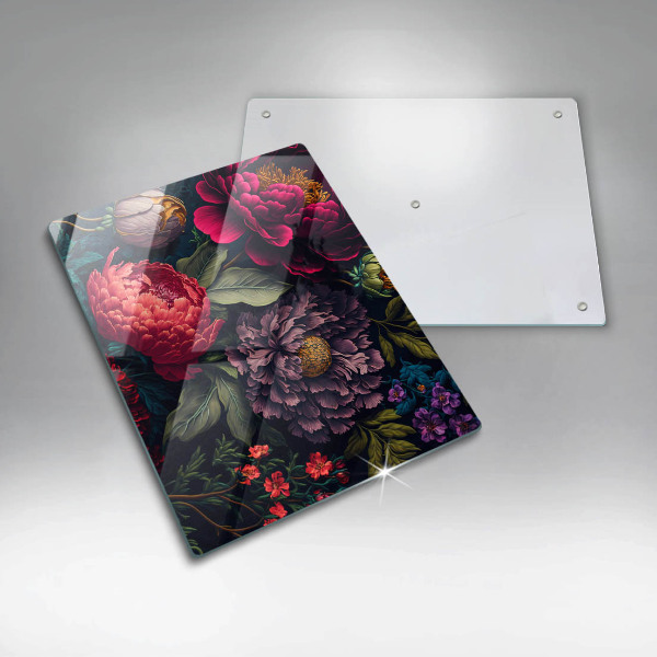 Protection pour plaque de cuisson Belles fleurs