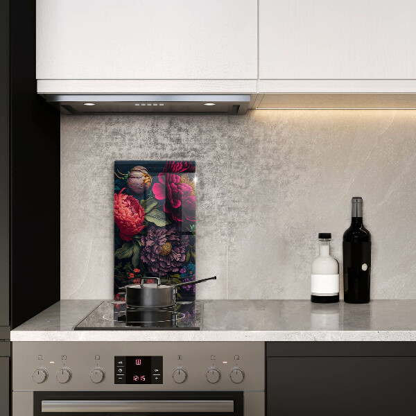 Protection pour plaque de cuisson Belles fleurs