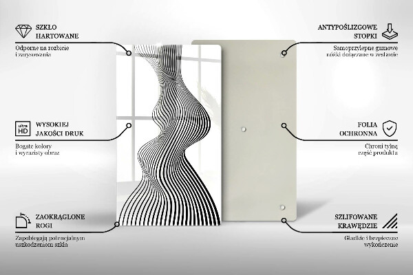 Protection pour plaque de cuisson Abstraction linéaire