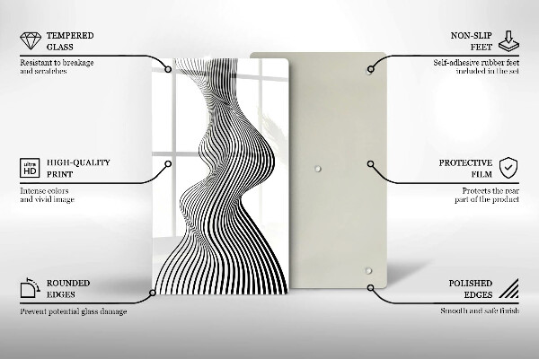 Protection pour plaque de cuisson Abstraction linéaire
