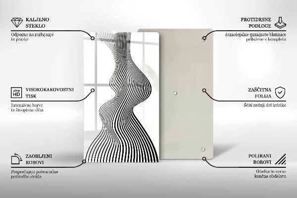 Protection pour plaque de cuisson Abstraction linéaire
