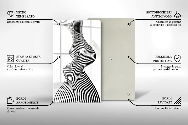 Protection pour plaque de cuisson Abstraction linéaire