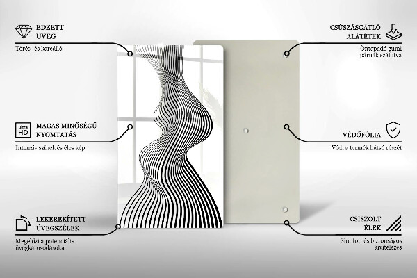 Protection pour plaque de cuisson Abstraction linéaire