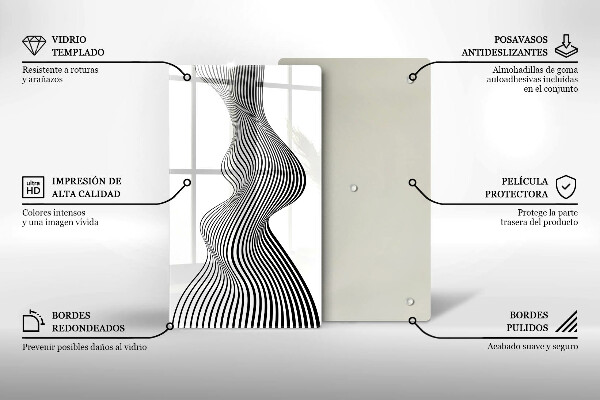 Protection pour plaque de cuisson Abstraction linéaire