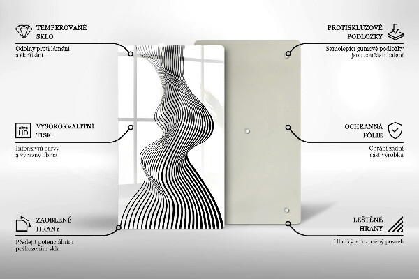 Protection pour plaque de cuisson Abstraction linéaire