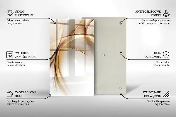 Planche à découper verre Formes abstraites