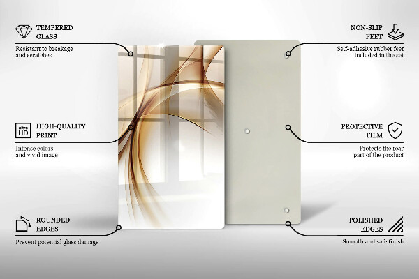 Planche à découper verre Formes abstraites