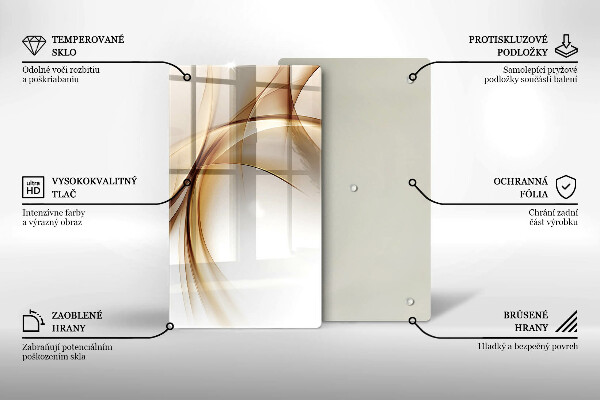 Planche à découper verre Formes abstraites