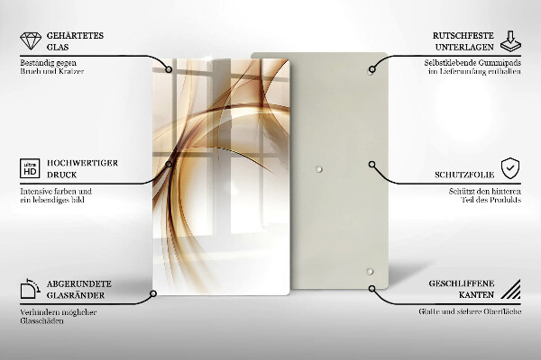 Planche à découper verre Formes abstraites