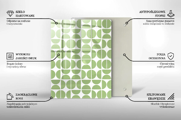 Planche à découper verre Formes abstraites