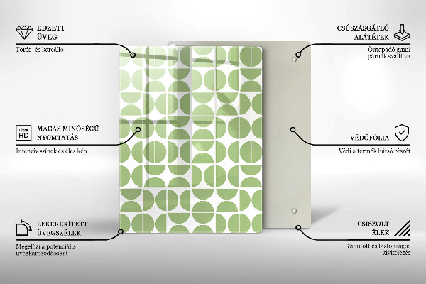 Planche à découper verre Formes abstraites