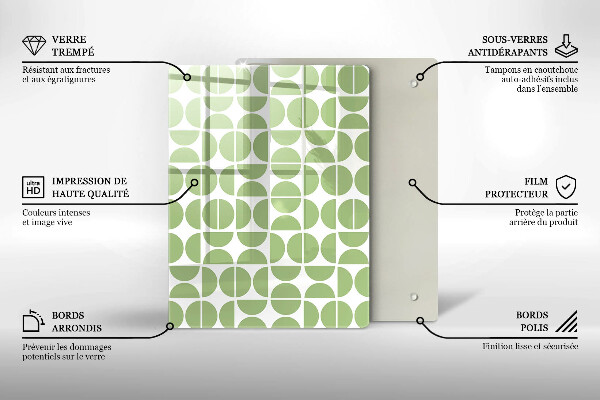 Planche à découper verre Formes abstraites