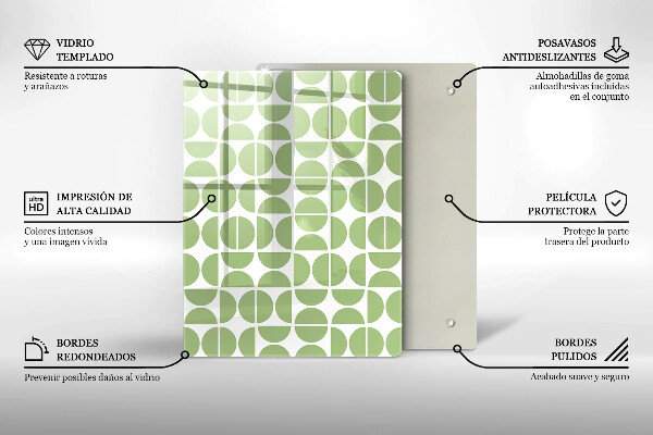 Planche à découper verre Formes abstraites
