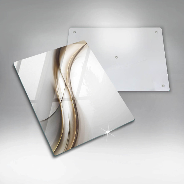 Planche à découper verre Abstraction de lignes douces