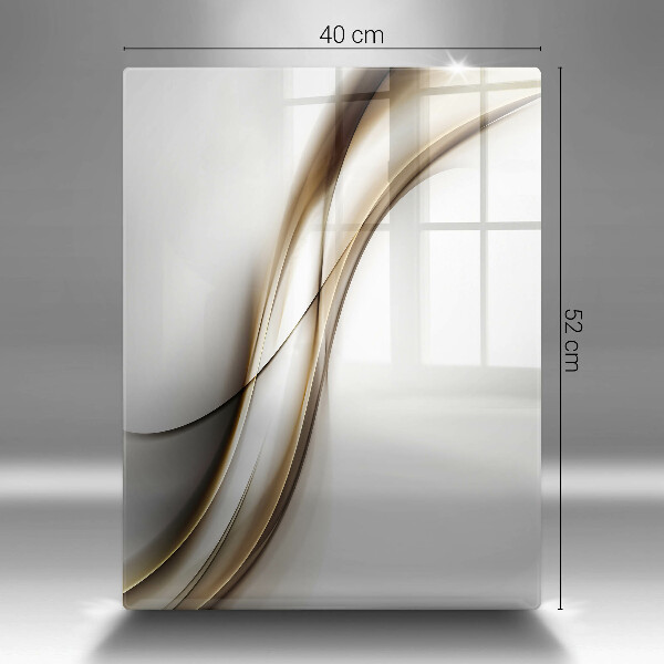Planche à découper verre Abstraction de lignes douces