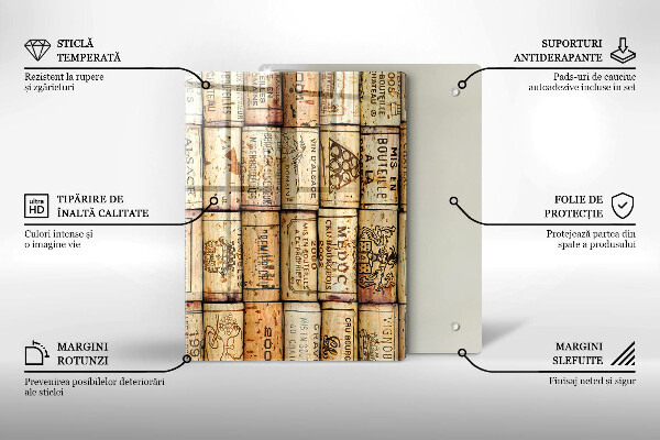 Planche à découper verre Abstraction de lignes douces