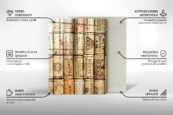 Planche à découper verre Abstraction de lignes douces