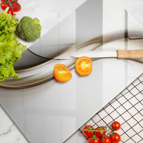 Planche à découper verre Abstraction de lignes douces