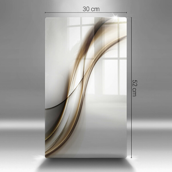 Planche à découper verre Abstraction de lignes douces