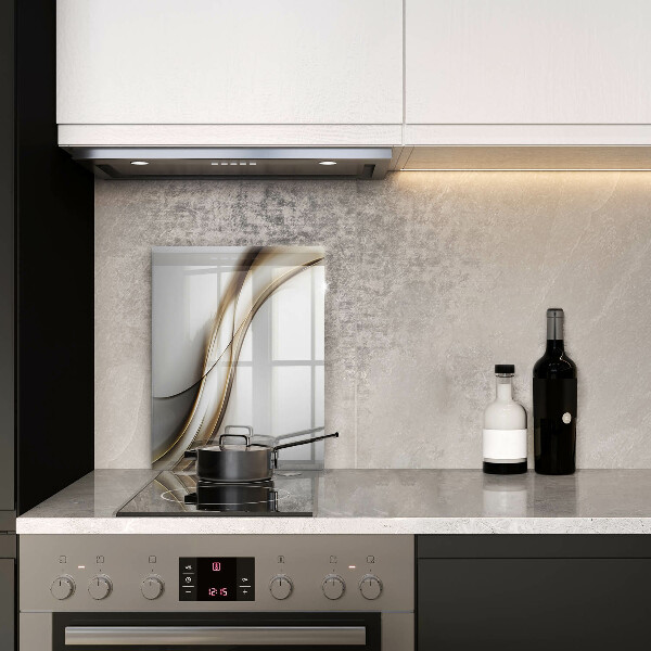 Planche à découper verre Abstraction de lignes douces