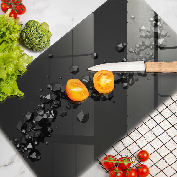 Planche à découper verre Abstraction de formes 3D