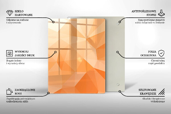 Protection pour plaque de cuisson Abstraction bleu marine