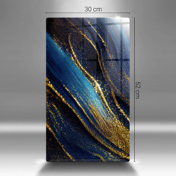 Protection pour plaque de cuisson Abstraction bleu marine