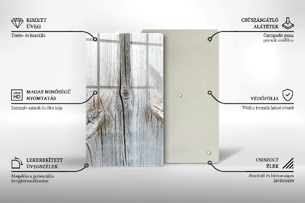 Protection pour plaque de cuisson Structure en bois clair