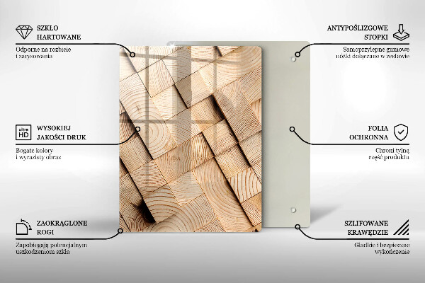 Protection pour plaque de cuisson Vagues abstraites