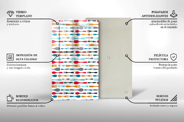 Protection pour plaque de cuisson Illustration de cuillère