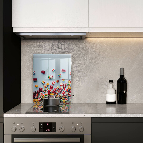 Protection pour plaque de cuisson Bonbons colorés