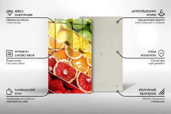 Protection pour plaque de cuisson Fruits colorés