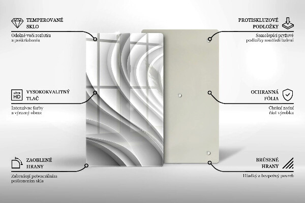 Protection pour plaque de cuisson Lignes géométriques