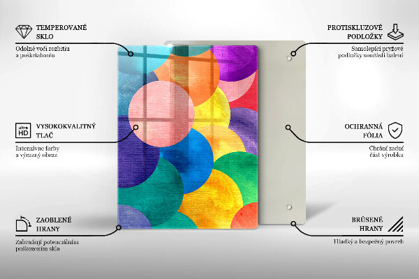 Protection pour plaque de cuisson Lignes géométriques