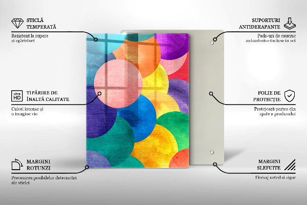 Protection pour plaque de cuisson Lignes géométriques